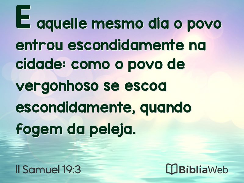 II Samuel 19:3 em imagem para compartilhar