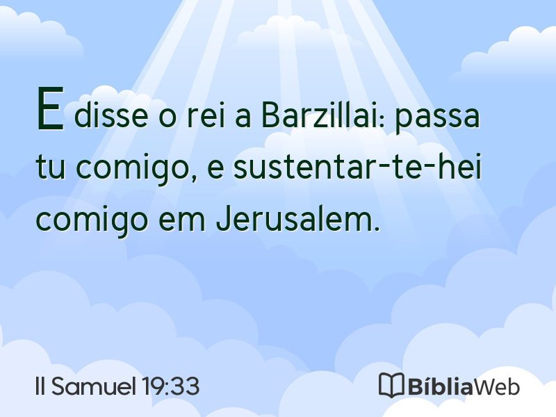 II Samuel 19:33 em imagem para compartilhar