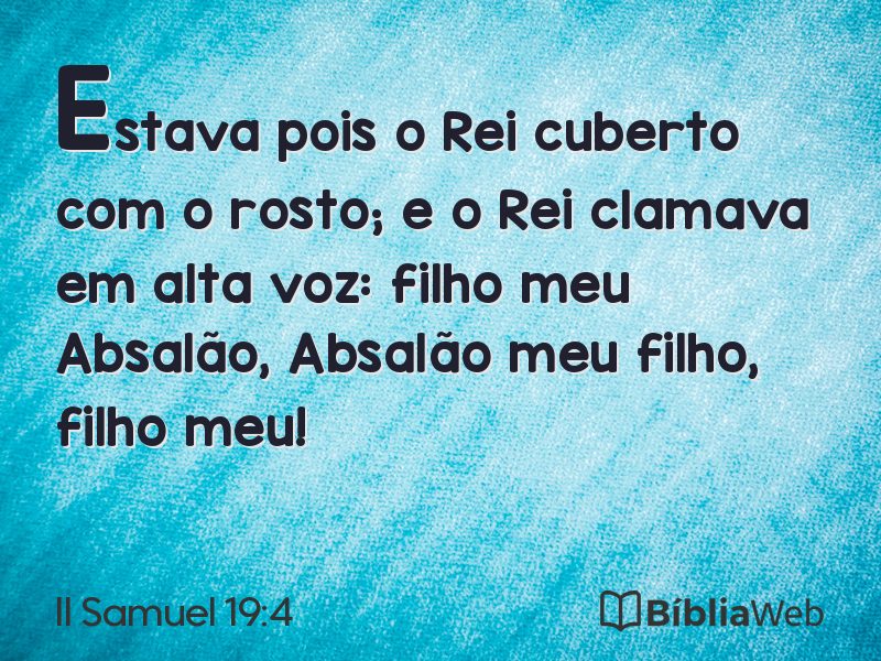II Samuel 19:4 em imagem para compartilhar