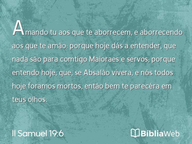 II Samuel 19:6 em imagem para compartilhar