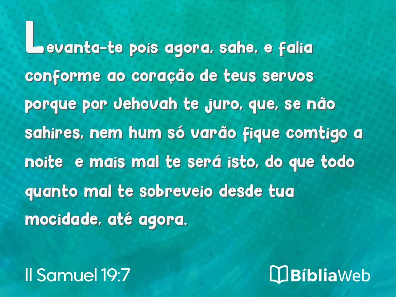 II Samuel 19:7 em imagem para compartilhar