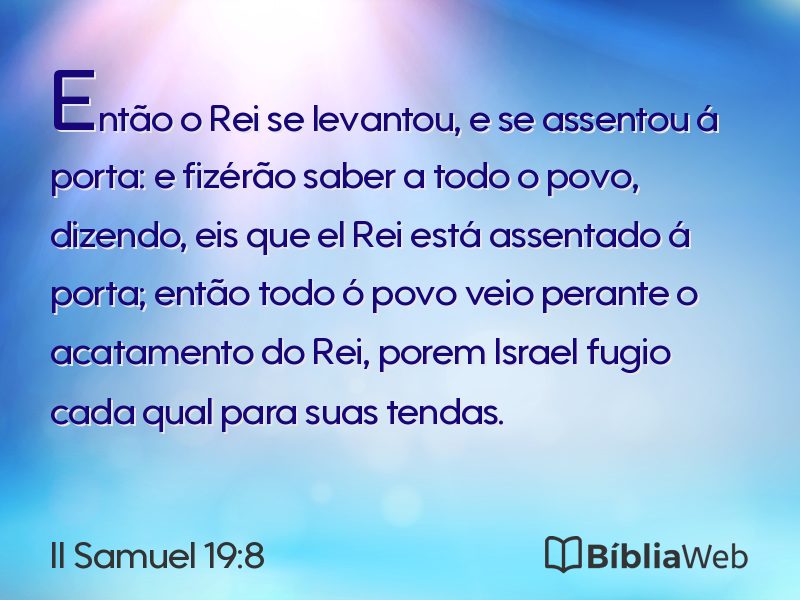 II Samuel 19:8 em imagem para compartilhar