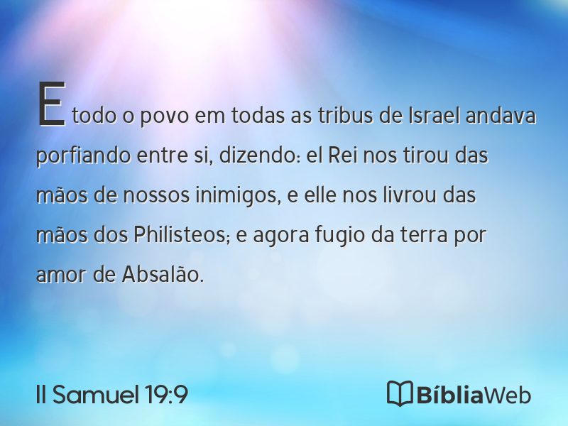 II Samuel 19:9 em imagem para compartilhar