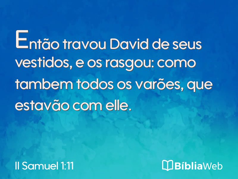 II Samuel 1:11 em imagem para compartilhar