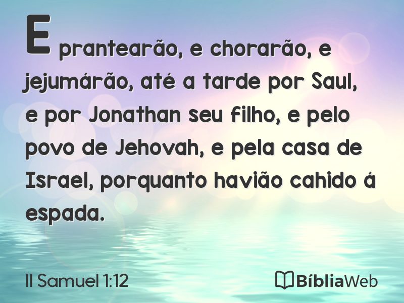 II Samuel 1:12 em imagem para compartilhar