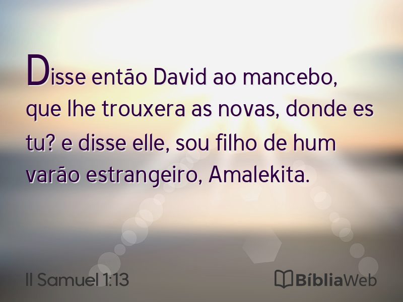 II Samuel 1:13 em imagem para compartilhar