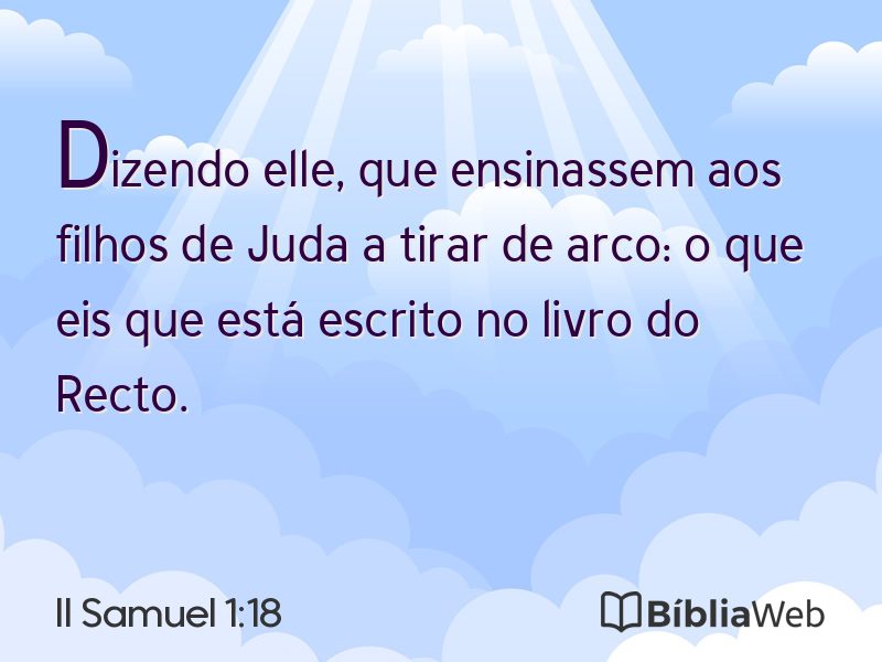 II Samuel 1:18 em imagem para compartilhar