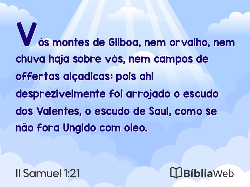 II Samuel 1:21 em imagem para compartilhar