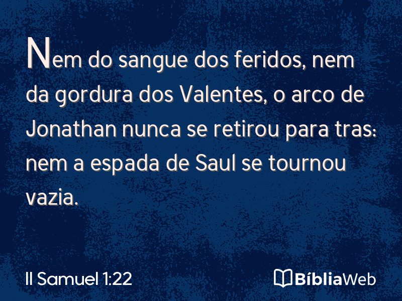 II Samuel 1:22 em imagem para compartilhar