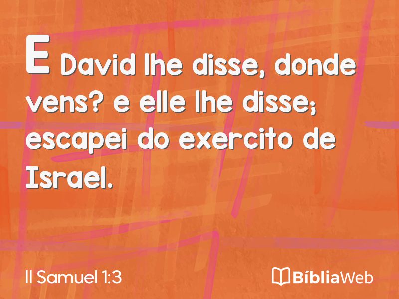II Samuel 1:3 em imagem para compartilhar