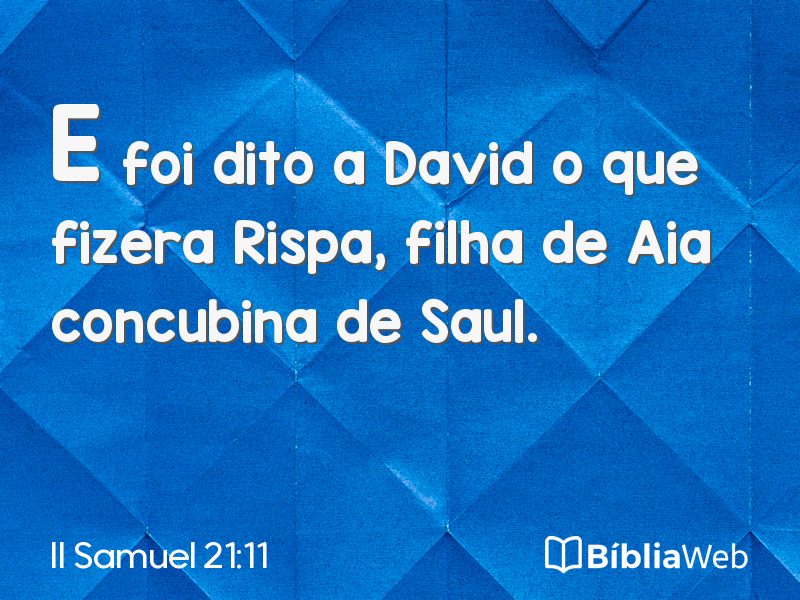 II Samuel 21:11 em imagem para compartilhar