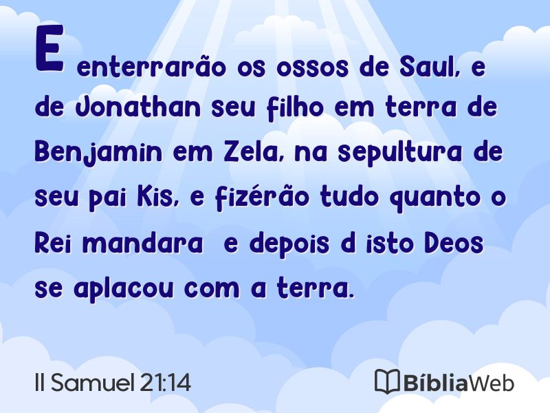 II Samuel 21:14 em imagem para compartilhar