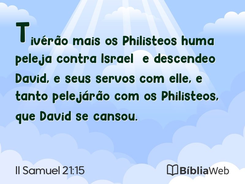 II Samuel 21:15 em imagem para compartilhar