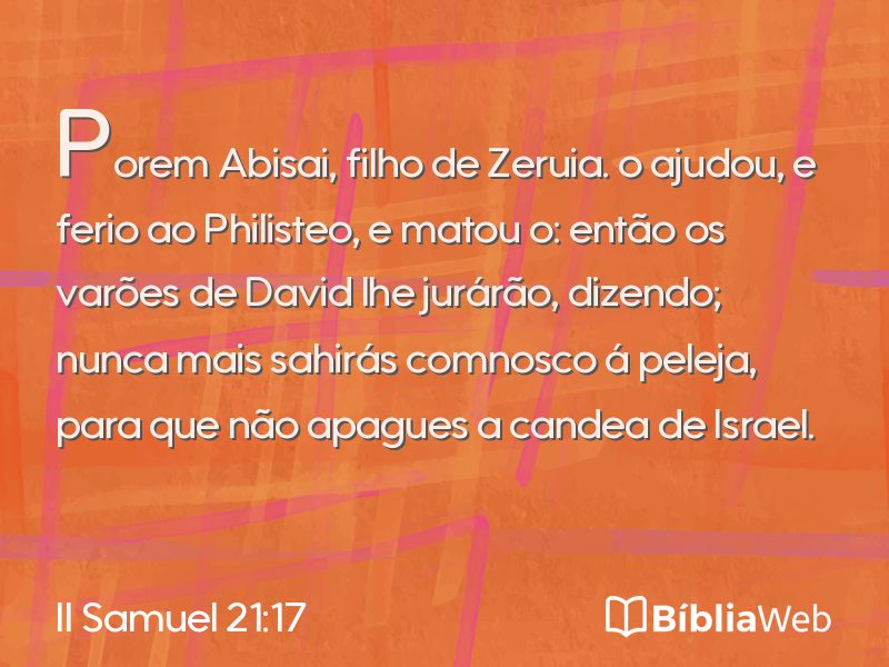 II Samuel 21:17 em imagem para compartilhar