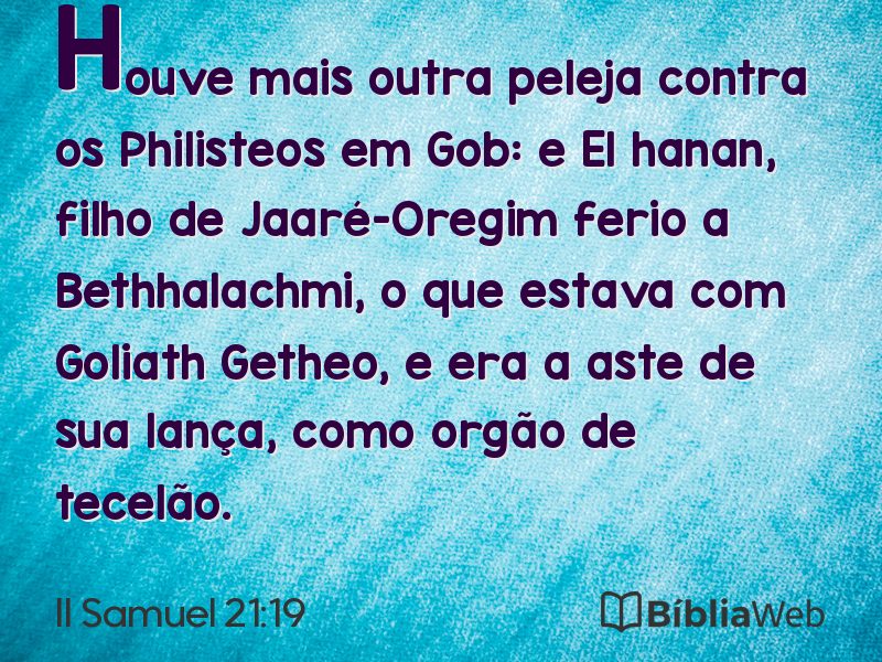 II Samuel 21:19 em imagem para compartilhar