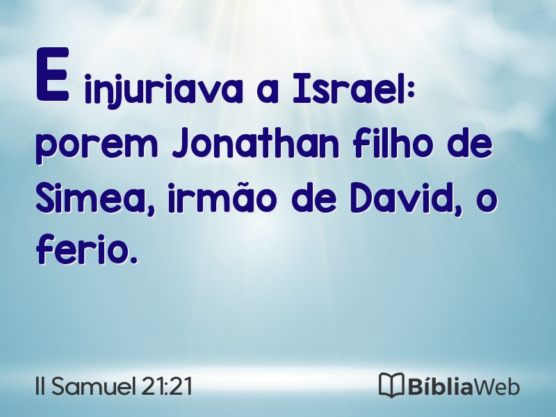 II Samuel 21:21 em imagem para compartilhar
