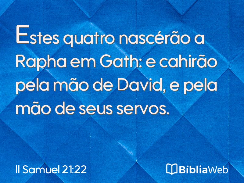 II Samuel 21:22 em imagem para compartilhar