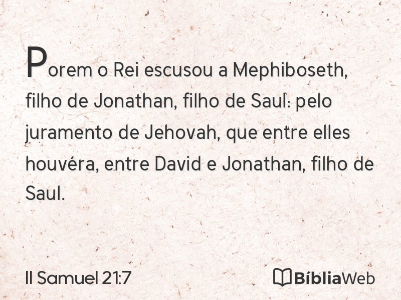 II Samuel 21:7 em imagem para compartilhar