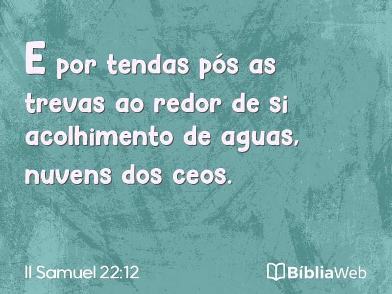 II Samuel 22:12 em imagem para compartilhar