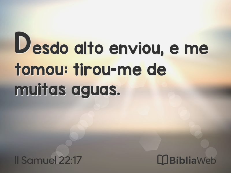 II Samuel 22:17 em imagem para compartilhar