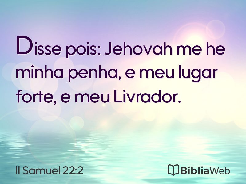 II Samuel 22:2 em imagem para compartilhar