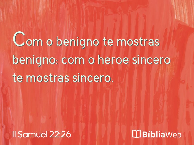 II Samuel 22:26 em imagem para compartilhar