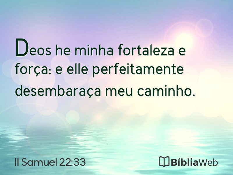II Samuel 22:33 em imagem para compartilhar