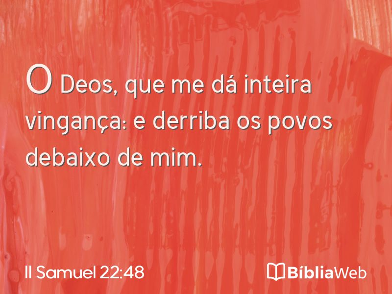 II Samuel 22:48 em imagem para compartilhar