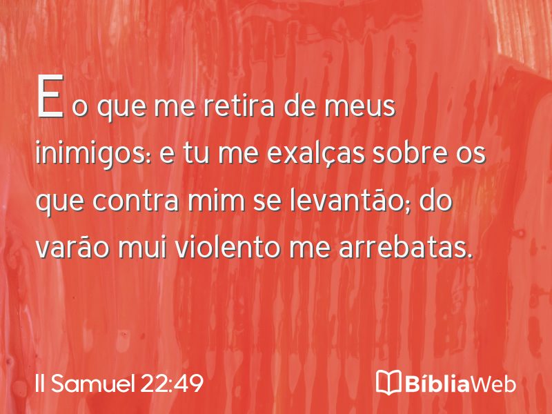 II Samuel 22:49 em imagem para compartilhar