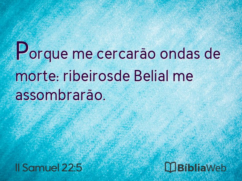 II Samuel 22:5 em imagem para compartilhar
