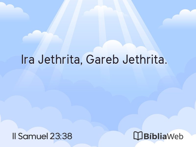 II Samuel 23:38 em imagem para compartilhar
