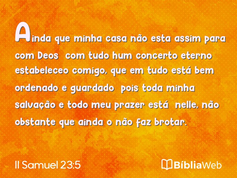 II Samuel 23:5 em imagem para compartilhar