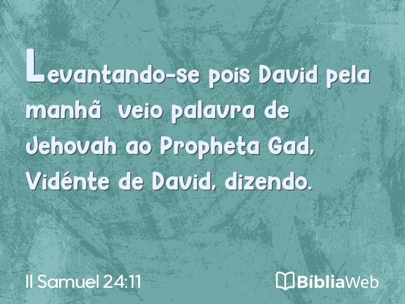 II Samuel 24:11 em imagem para compartilhar