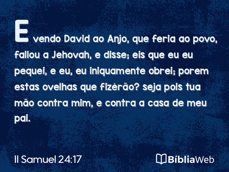 II Samuel 24:17 em imagem para compartilhar