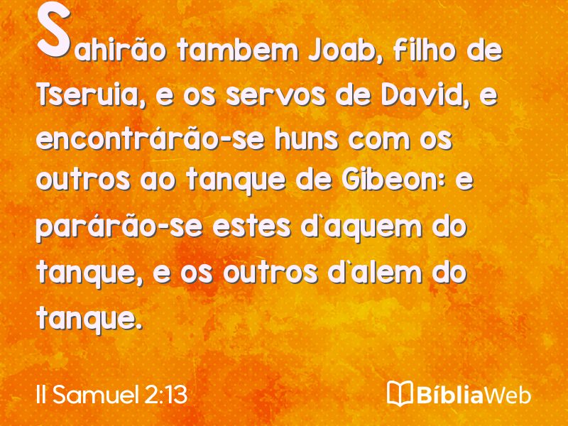 II Samuel 2:13 em imagem para compartilhar