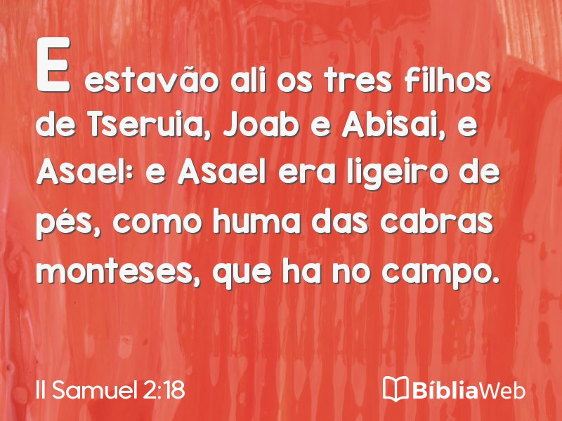 II Samuel 2:18 em imagem para compartilhar