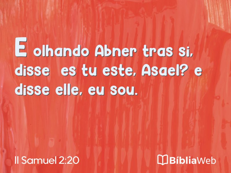 II Samuel 2:20 em imagem para compartilhar