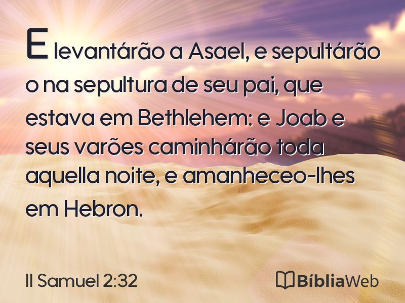 II Samuel 2:32 em imagem para compartilhar
