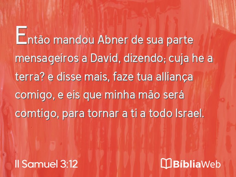 II Samuel 3:12 em imagem para compartilhar