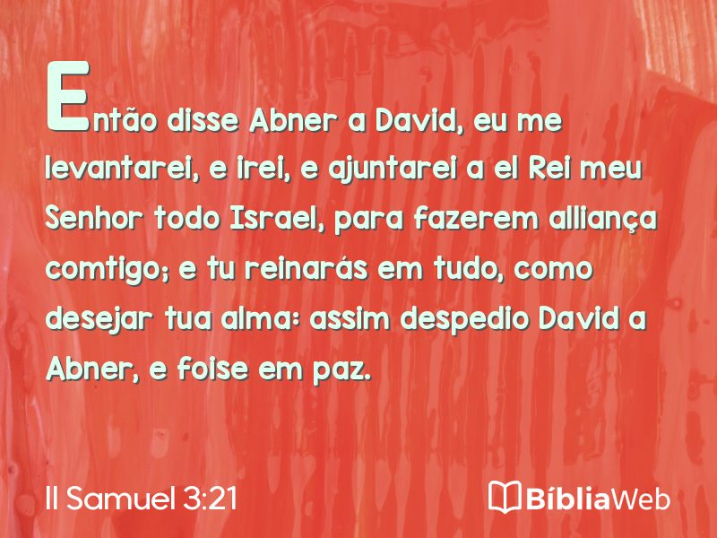 II Samuel 3:21 em imagem para compartilhar