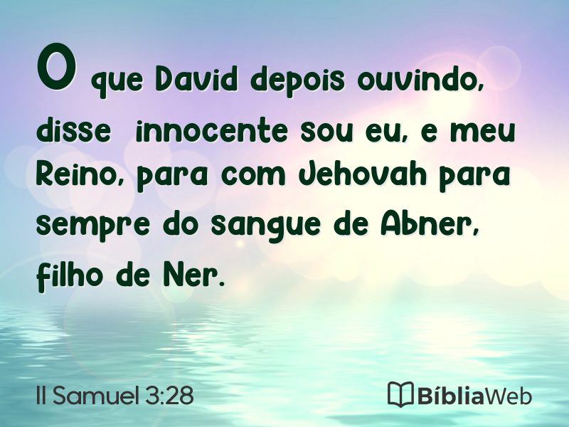 II Samuel 3:28 em imagem para compartilhar
