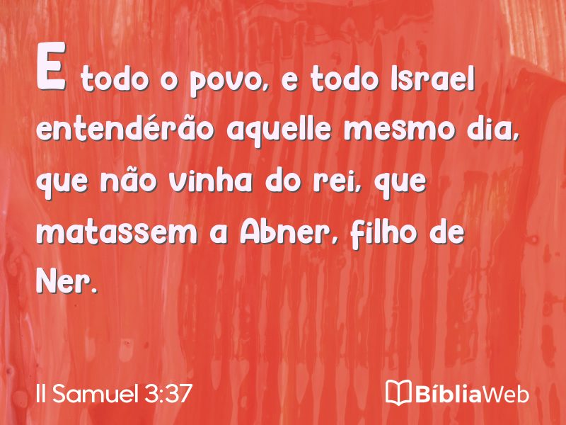 II Samuel 3:37 em imagem para compartilhar
