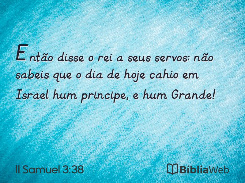II Samuel 3:38 em imagem para compartilhar
