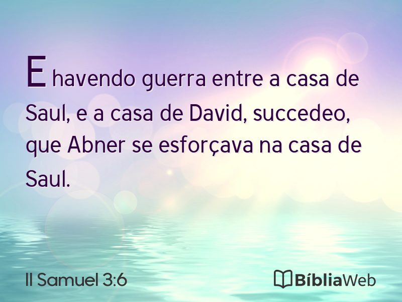 II Samuel 3:6 em imagem para compartilhar