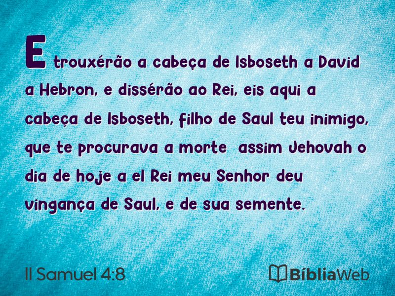 II Samuel 4:8 em imagem para compartilhar