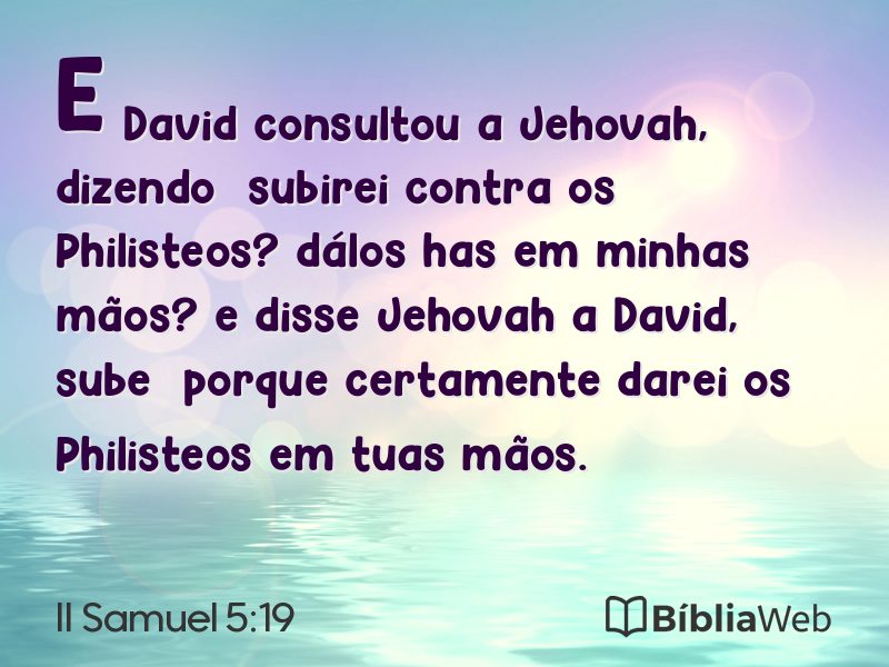 II Samuel 5:19 em imagem para compartilhar