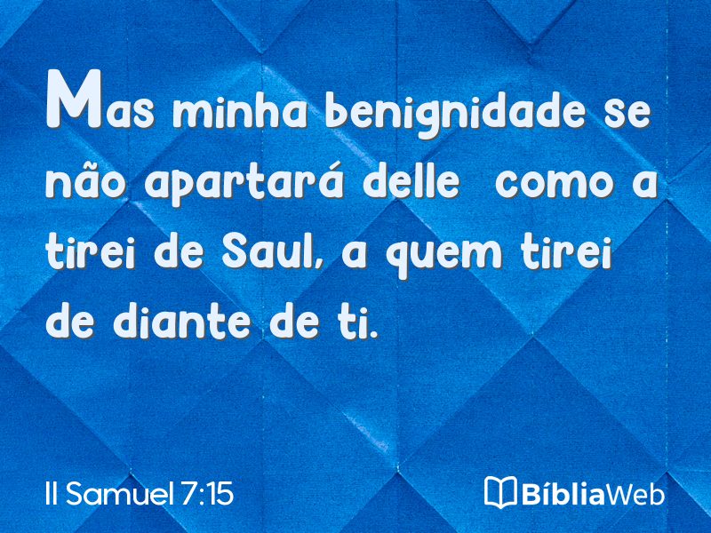 II Samuel 7:15 em imagem para compartilhar