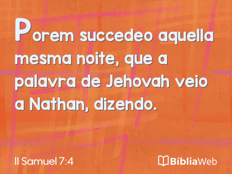 II Samuel 7:4 em imagem para compartilhar