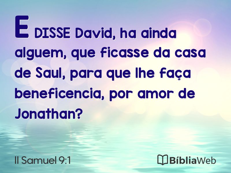 II Samuel 9:1 em imagem para compartilhar
