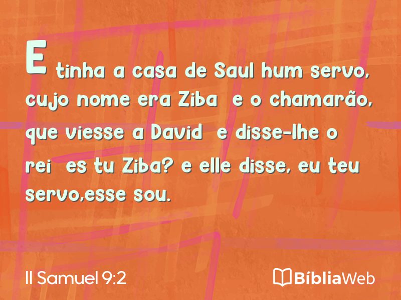 II Samuel 9:2 em imagem para compartilhar
